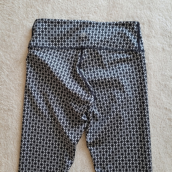 Lululemon Wunder Under Pant Full-On Luon Tri Geo Silver Spoon Black size 2 - Picture 6 of 12